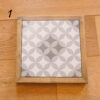 Dessous de plat Carreau Rétro - Gris et blanc - 1 – Image 4