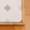 Dessous de plat Carreau Rétro - Gris et blanc - 5 – Image 2