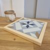 Dessous de plat bois et carrelage motif étoile Bleu Blanc Marron – Image 6