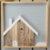 Grand tableau – Un chalet sous la neige